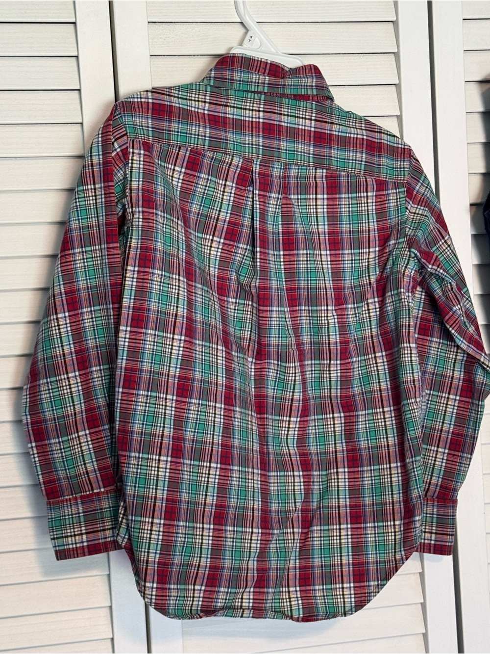 Ralph Lauren Navy Cable-Knit Vest with Red & Green Plaid Shirt - Picture 6 of 9